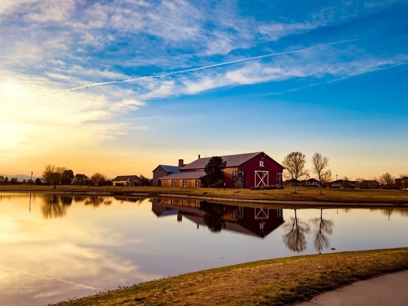 Reunion Red Barn at Reunion Lake