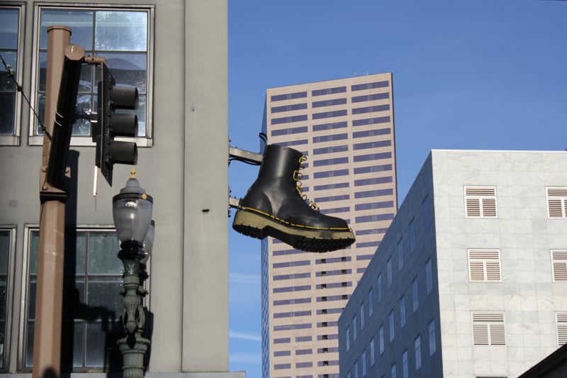 Dr. Martens Giant Boot Sign