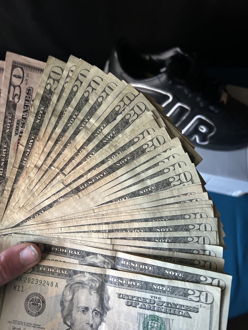 Currency and Footwear Detail