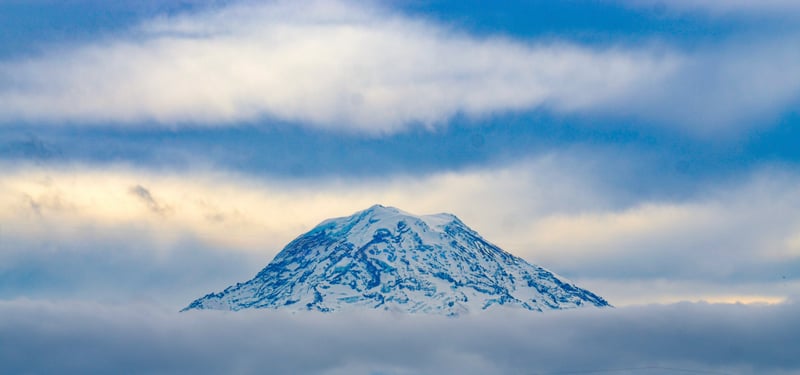 Mount Rainier View from Downtown Puyallup