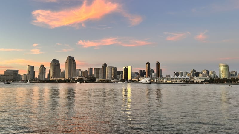 Coronado Ferry Landing Skyline View