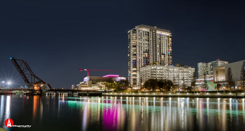 Tampa Riverwalk at Cass Street Bridge