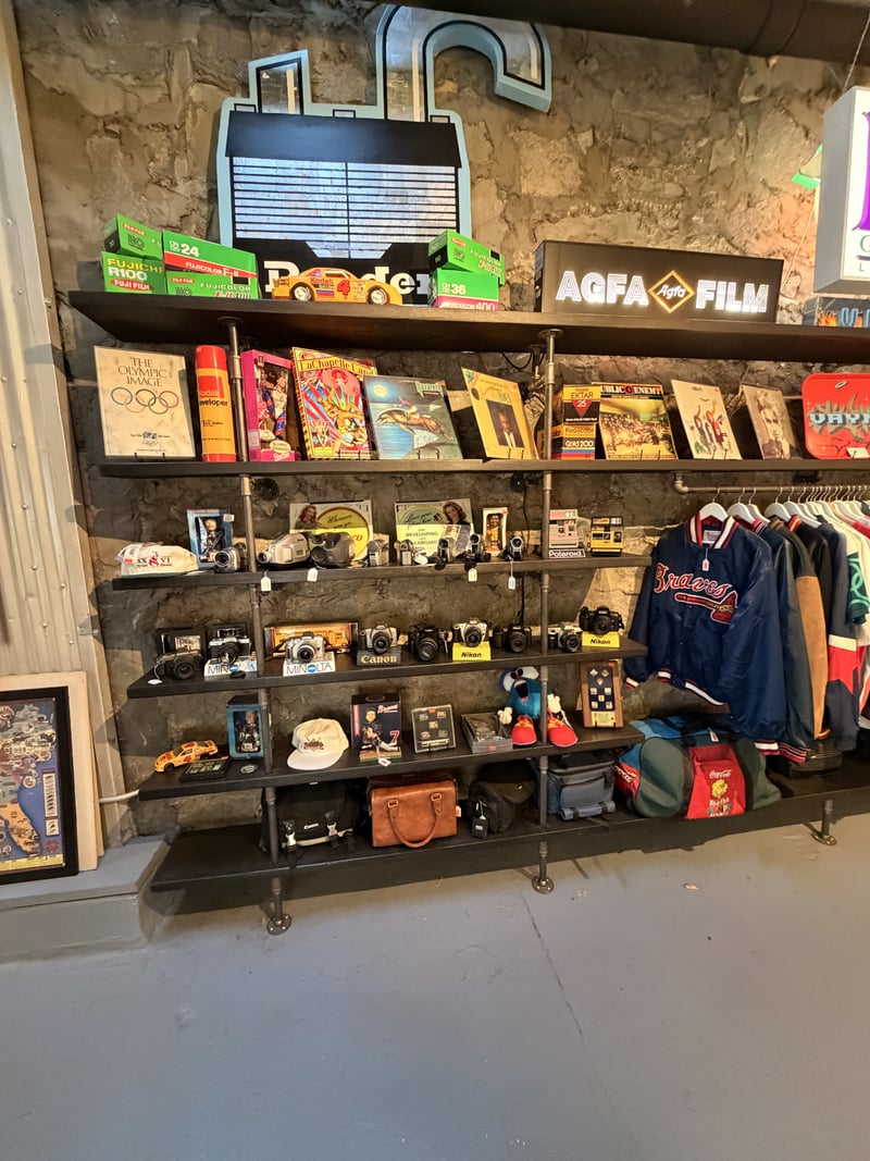 Vintage Camera Wall at Krog Street Market
