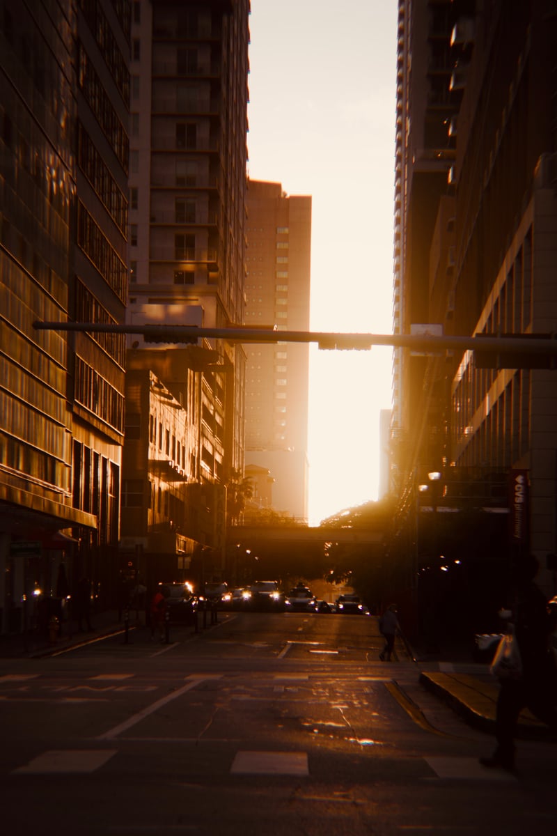 NE 2nd Street Urban Canyon