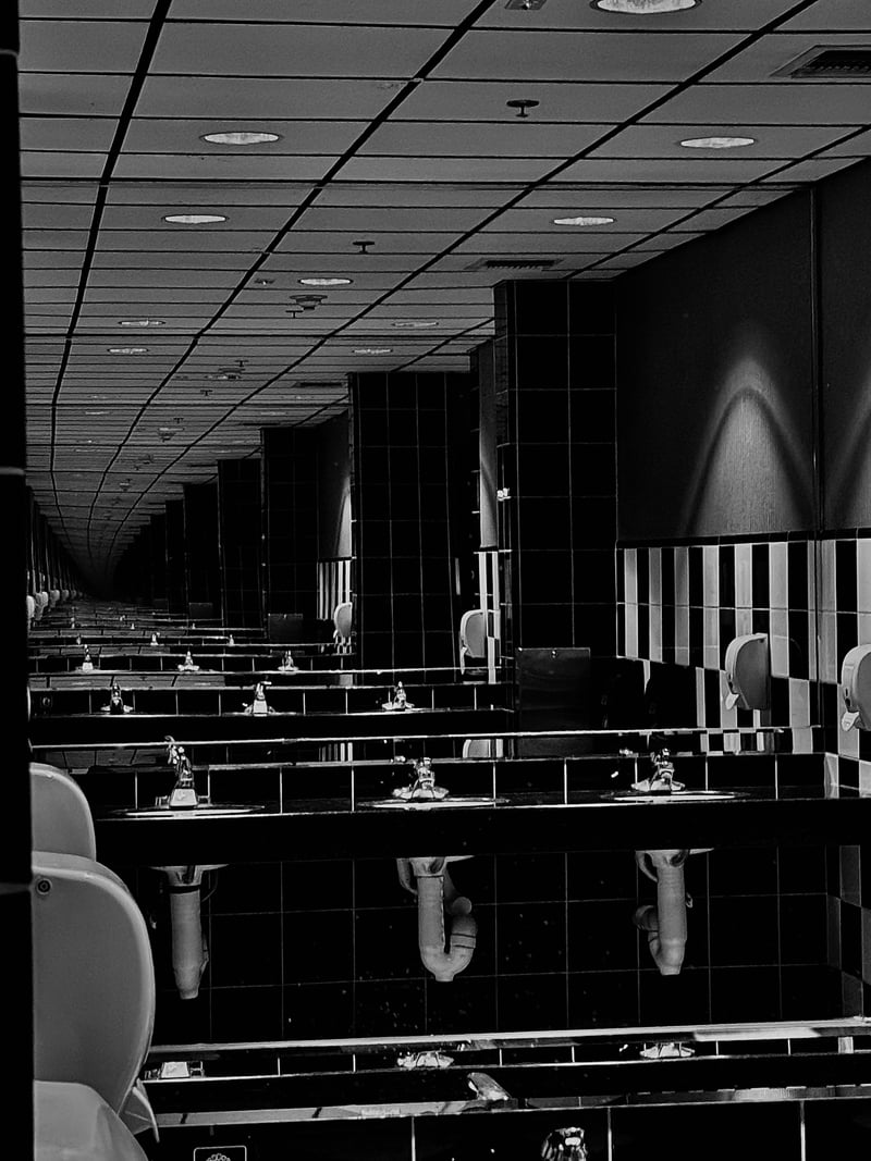 Infinite Mirror Restroom at Gates Lanes