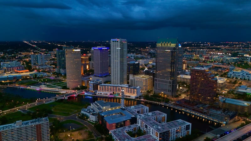 Tampa RiverWalk Skyline