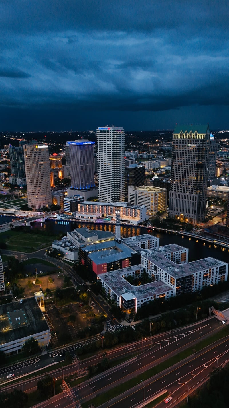 Tampa Riverwalk Skyline