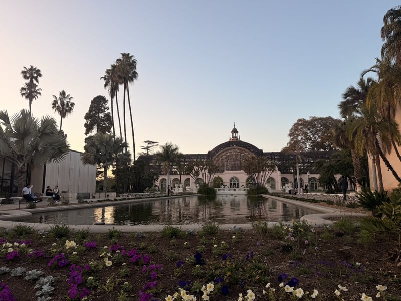 Balboa Park Botanical Building & Lily Pond