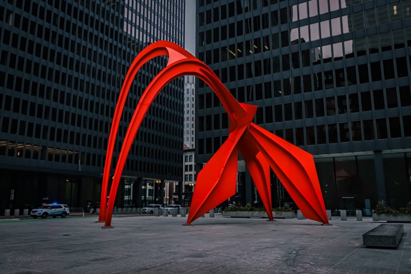 Flamingo Sculpture at Federal Plaza