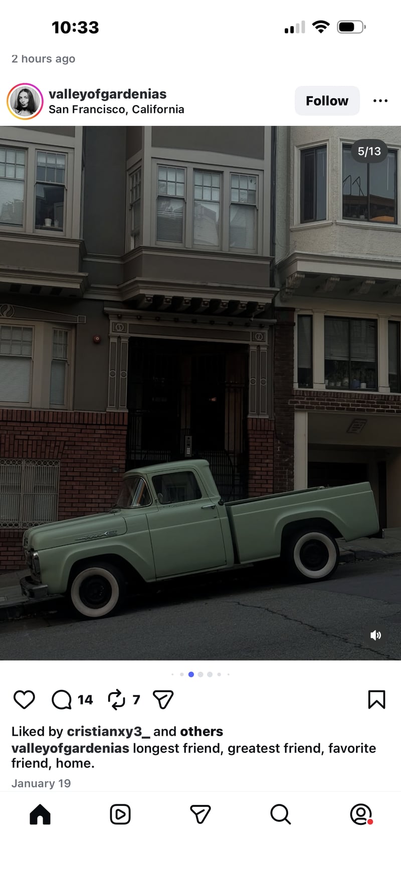 Vintage Truck on Mason Street