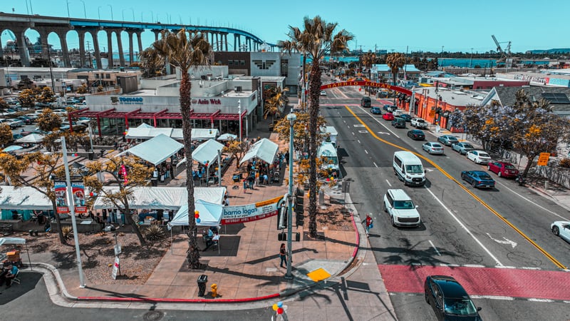 Barrio Logan Sign & Coronado Bridge View
