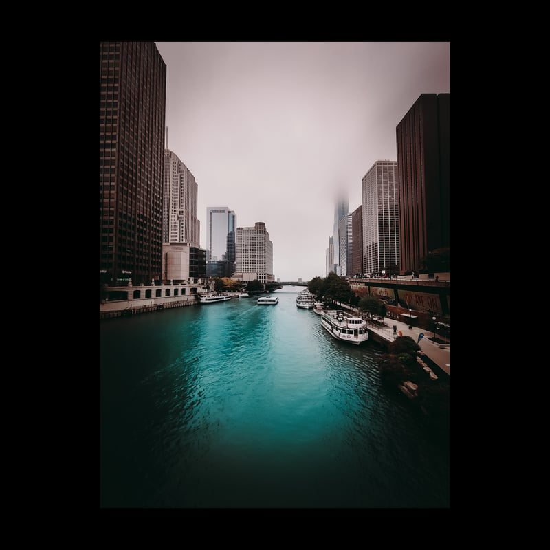 Chicago Riverwalk at LaSalle Street