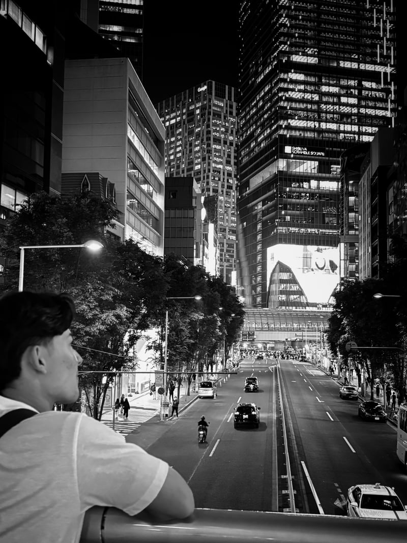 Shibuya Pedestrian Bridge Overlook
