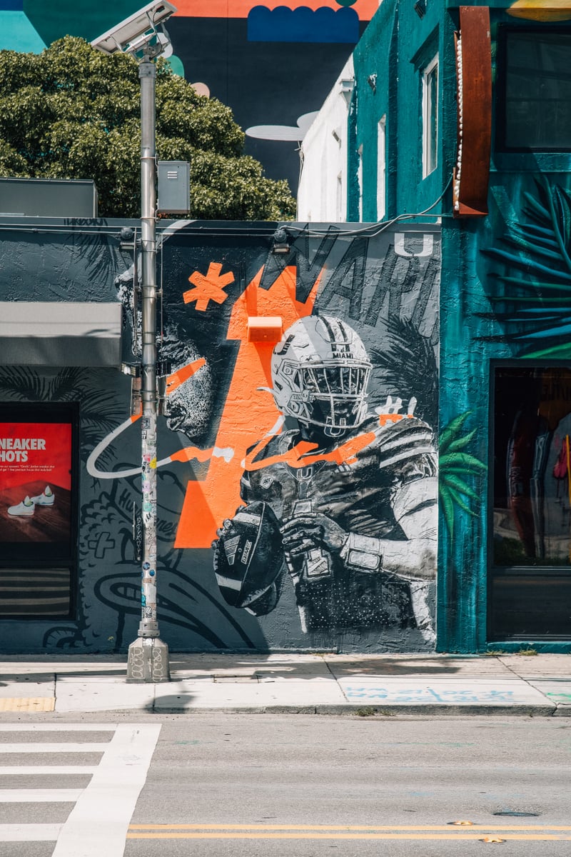 Miami Hurricanes Street Mural