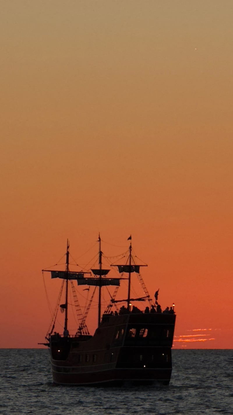 Clearwater Beach Pirate Ship Sunset