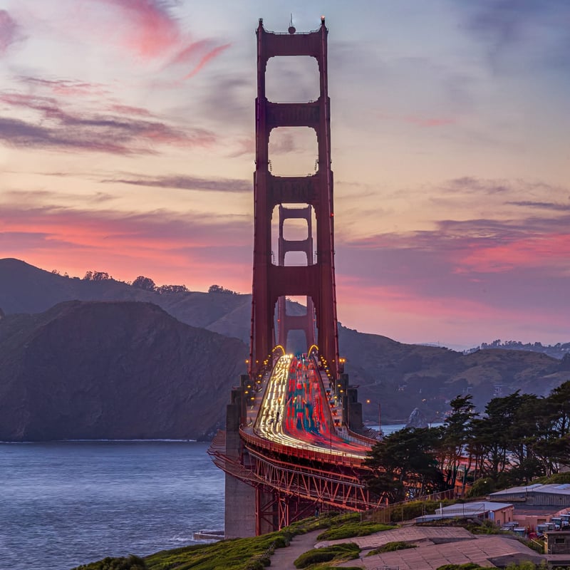 Golden Gate Bridge Overlook at Battery Godfrey