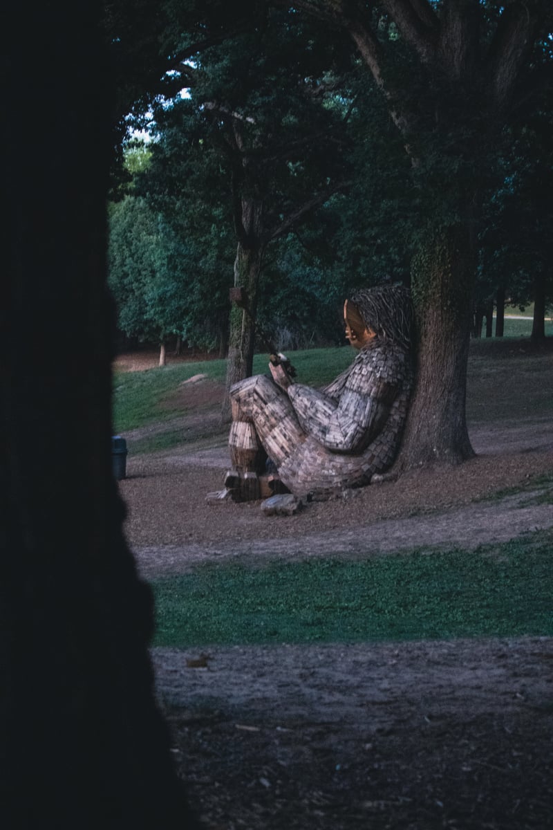 Thomas Dambo Troll at Dorothea Dix Park