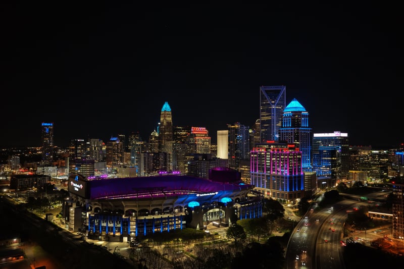 Bank of America Stadium Skyline View