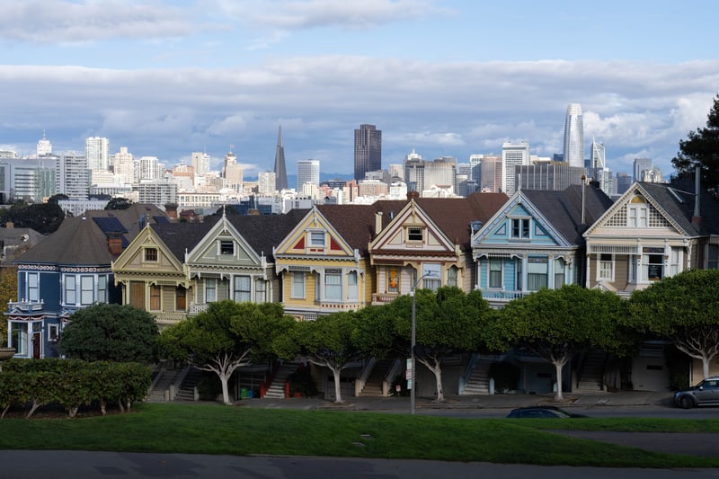 Painted Ladies at Alamo Square