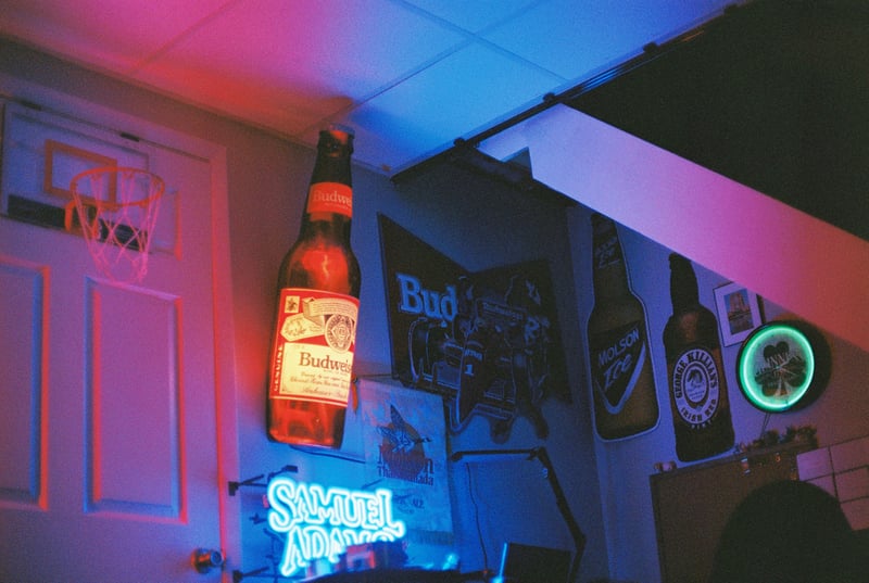 Neon Beer Sign Wall