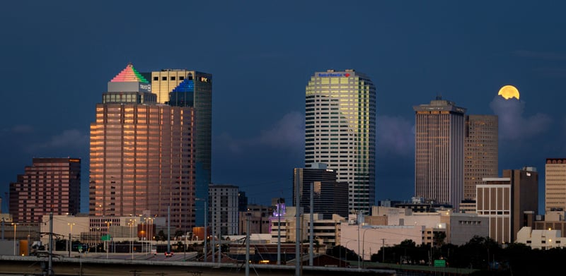 Tampa Skyline from Ybor City