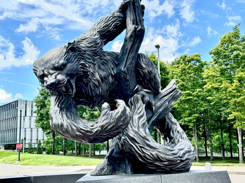 University of Cincinnati Bearcat Statue