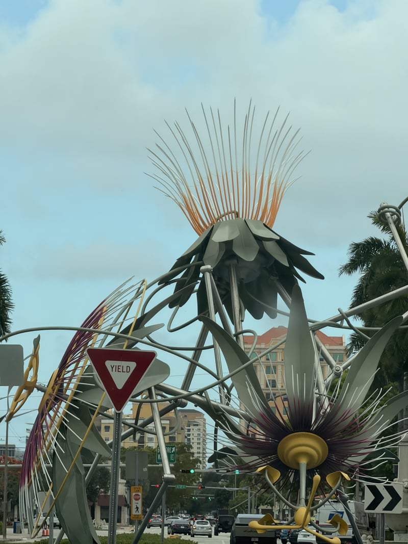 Passion Flower Sculpture