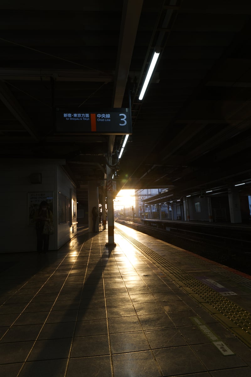 Tachikawa Station Chuo Line Platform