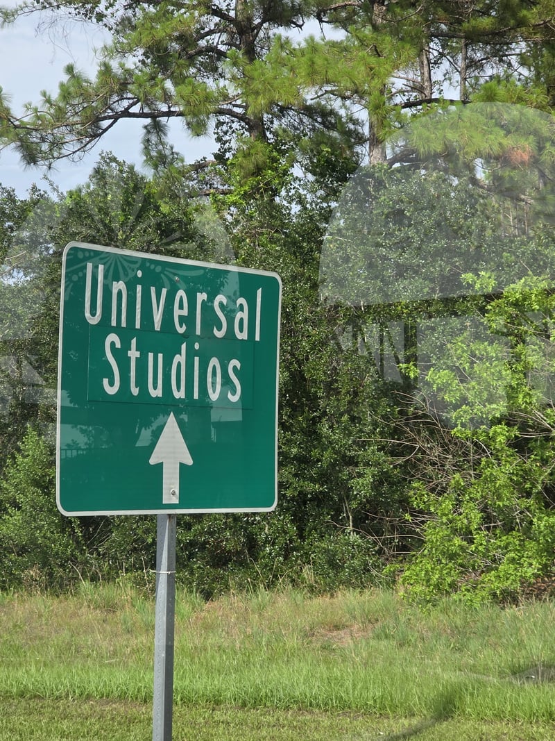 Universal Studios Directional Sign