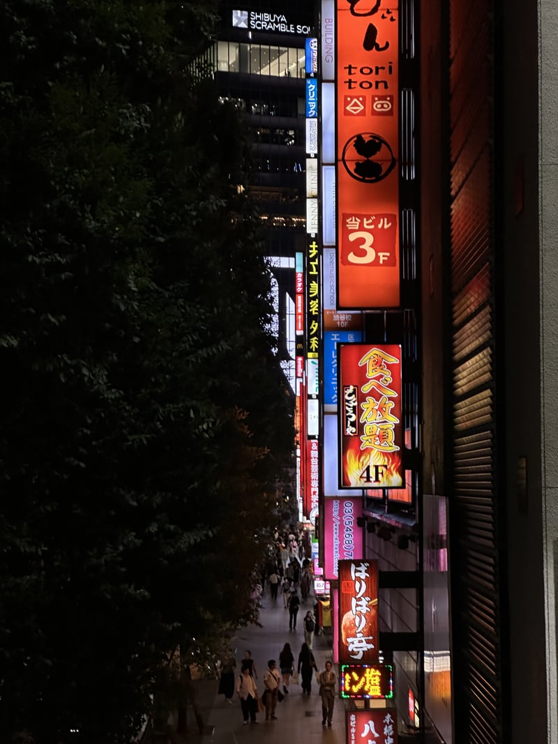 Shibuya Neon Streetscape