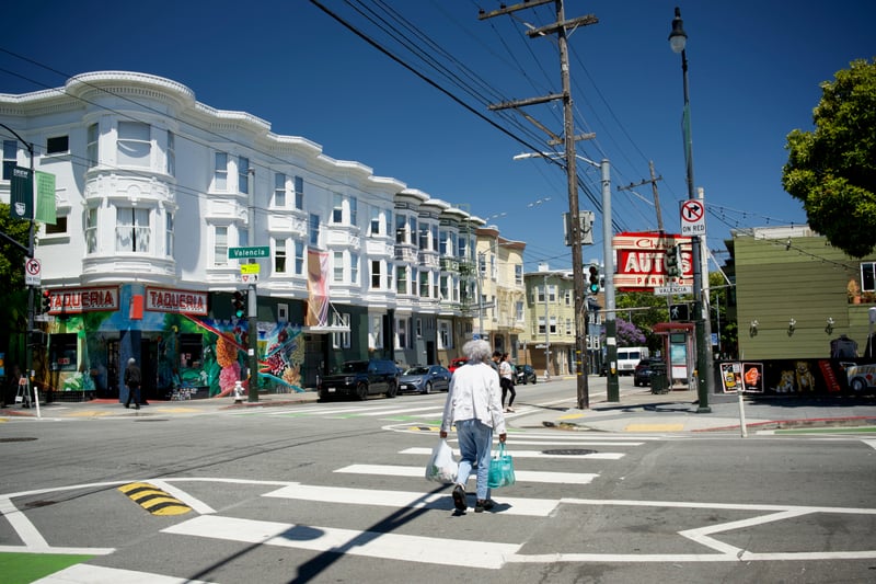 Valencia Street & 20th Street Corner