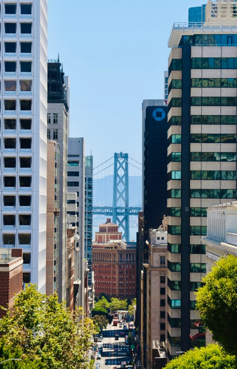 California Street Bay Bridge View
