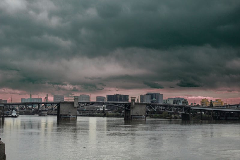 Morrison Bridge & Willamette River