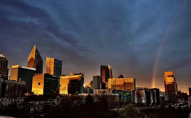 Uptown Charlotte Skyline from South End