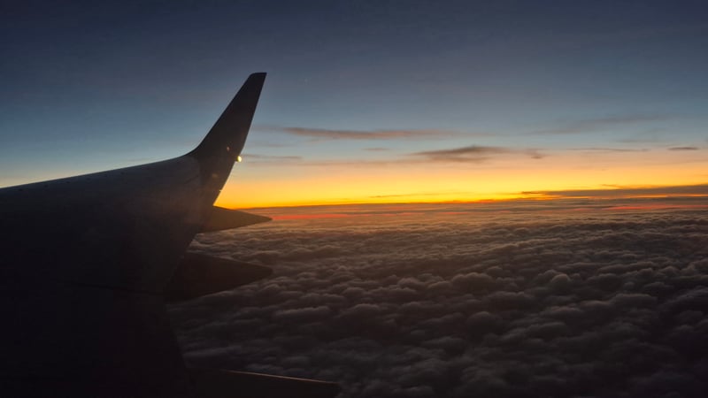 Aerial Sunset View
