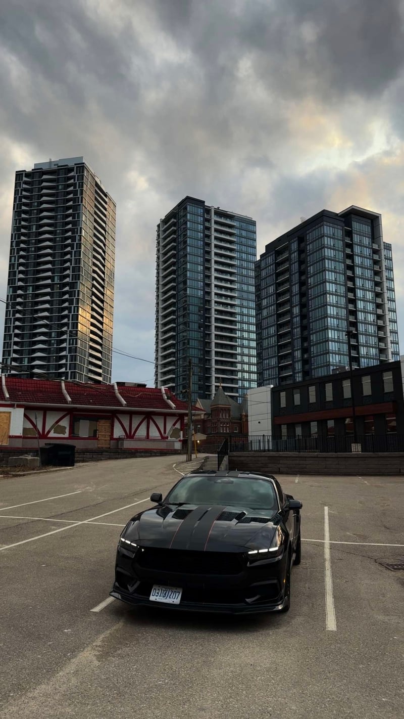 Downtown Kitchener Skyline Parking Lot
