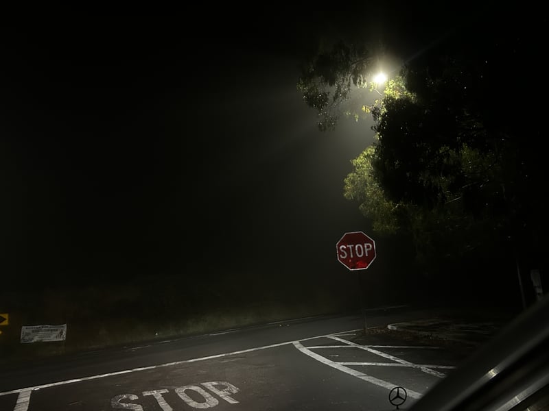 Valley Ford Road Rural Intersection