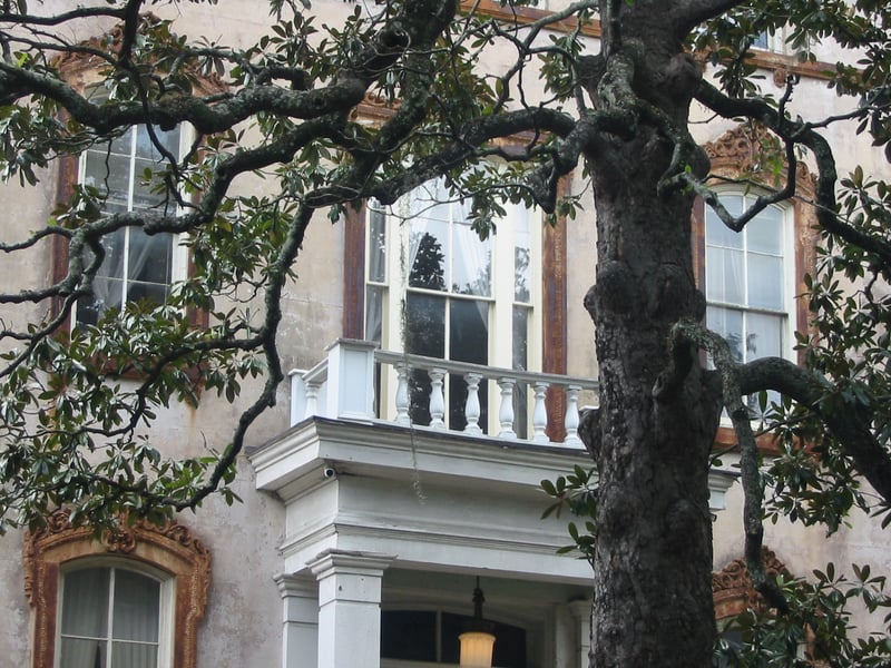 Historic Savannah Architecture on Bryan Street