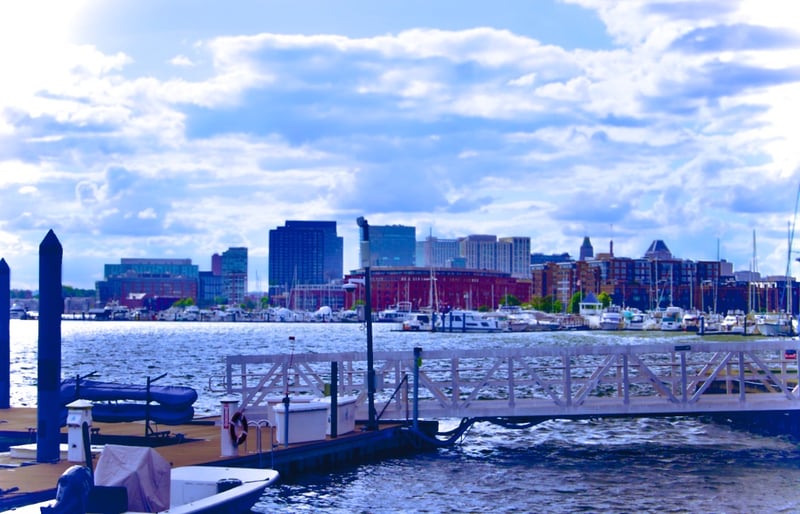 Baltimore Harbor Skyline from Canton