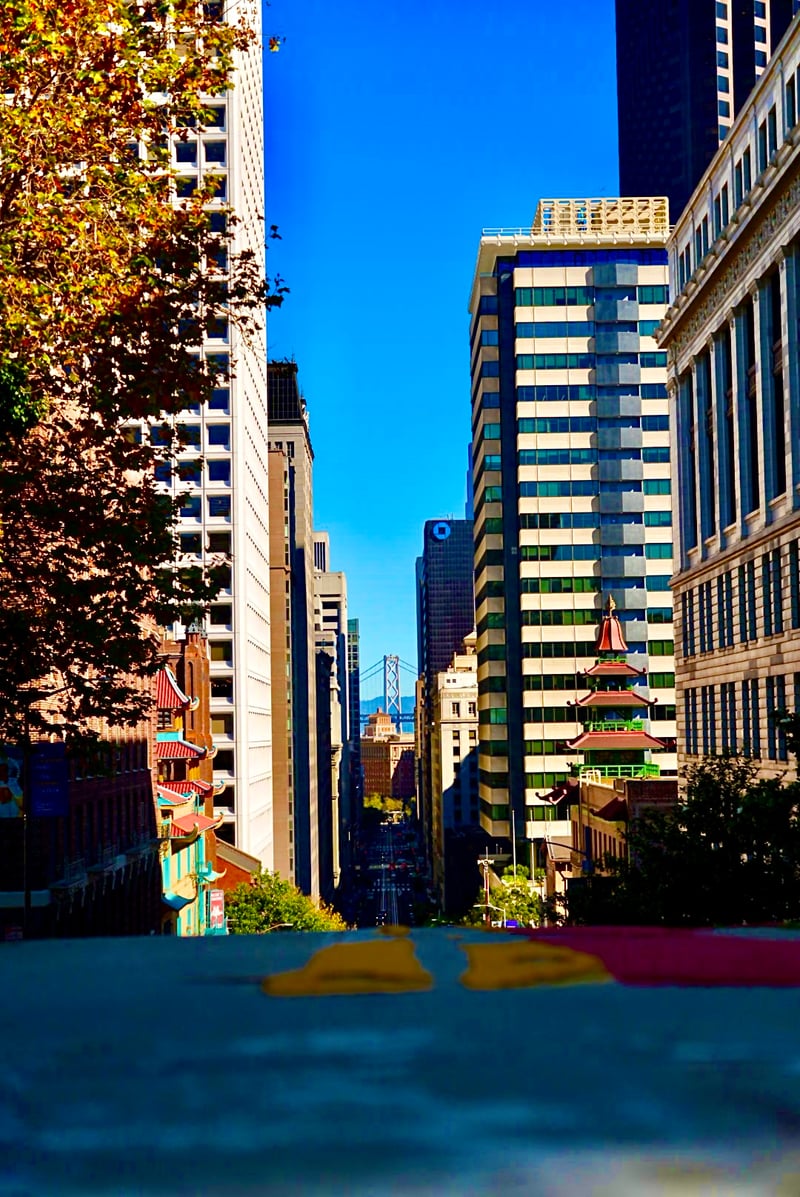 California Street View of Bay Bridge
