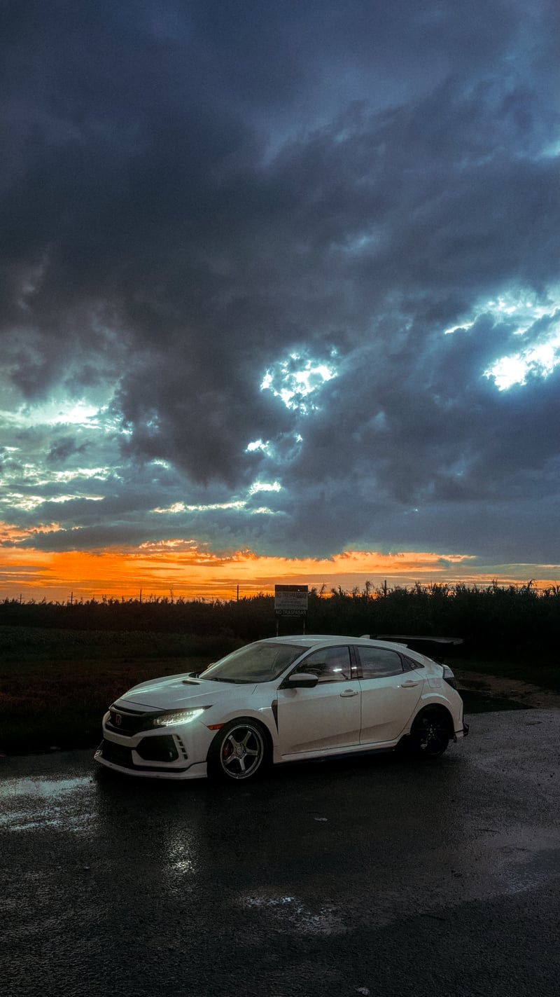 Miami Suburban Sunset Road