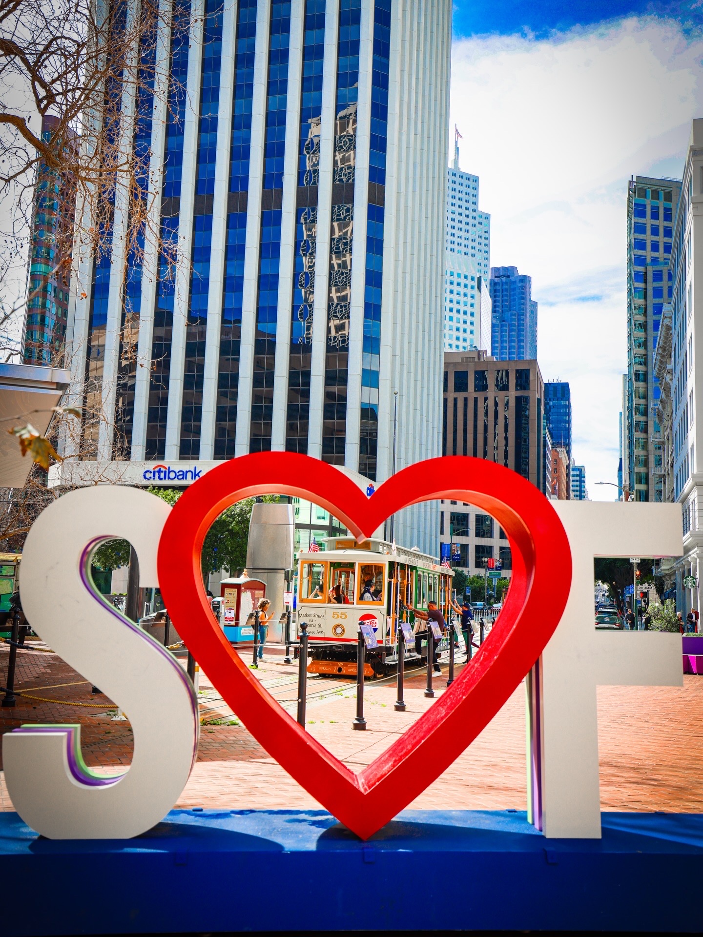 SF Heart Sign at Market Street